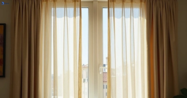 Dusty and dull curtains in meadowbrook before steam cleaning